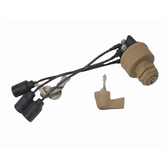 OEM Style Keyed Ignition Switch Fits All Military Vehicles Including Compatible with Humvee, Desert Tan
