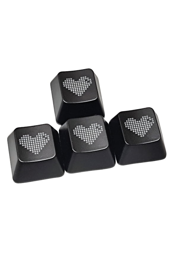 OEM Translucent Heart Keycaps WASD Keycaps For Mechanical Keyboards Suitable For Computer Hobbyists 4PCS