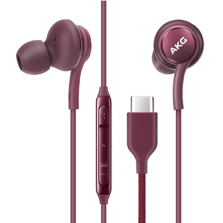 OEM UrbanX 2021 Type-C Stereo Headphones for Motorola Edge 20 Braided Cable - with Microphone (Purple) USB-C Connector (US Version)