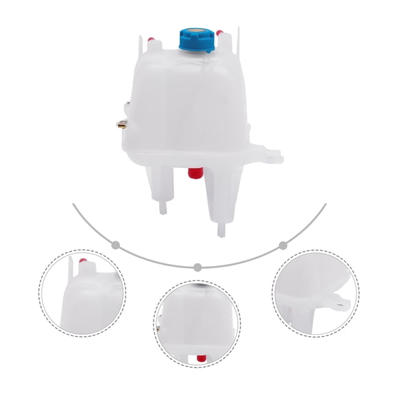 OEM Volvo Coolant Tank Replacement for 2014-2020 RAM Promaster 1500 2500 3500, Direct Fit, Part Number 52014880AA, Plastic