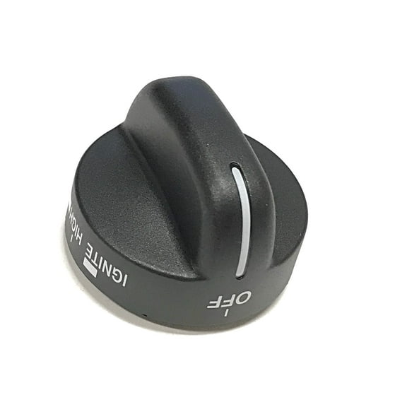 OEM Whirlpool Oven Range Black Burner Knob Originally Shipped With SF362LXSQ0, SF362LXSQ1, SF362LXSS0, SF362LXSS1