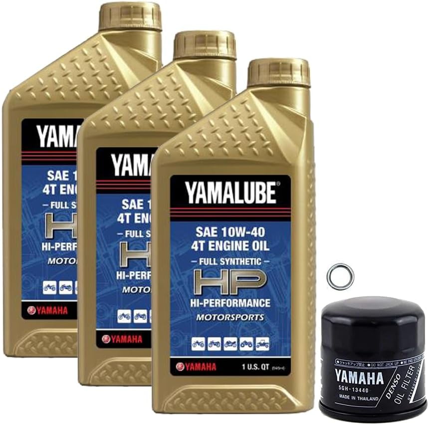 OEM Yamaha 2003-2020 R6 R6S Full Synthetic Oil Change Kit YZF-R6 Filter ...