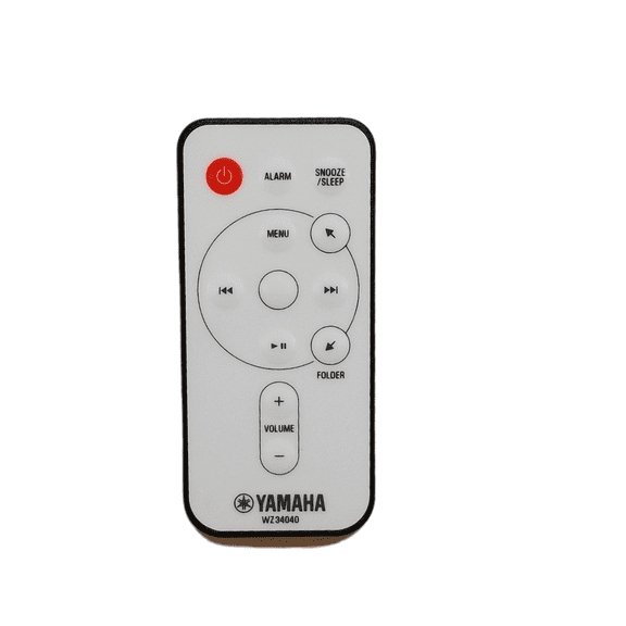 OEM Yamaha iPod Speaker Dock Remote Control WZ34040 for PDX-11, PDX-B11, PDX-13, PDX-30, PDX-31, PDX-60