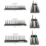 OEMTools 3 Piece Socket Tray Set Metric
