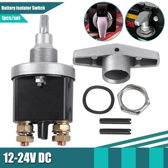 OEMASSIVE 12V 24V Battery Isolator Cut off Power Switch for Heavy Duty Car Boat Tractor