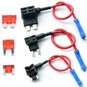 OEMASSIVE 3X Piggy Back Fuse Tap Add A Circuit Mini Standard Blade Fuse Holder ATM ATP 12V