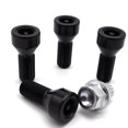 OEMASSIVE 4PCs Car Aluminum Locking Wheel Nuts Bolt Nuts Wiht 1 Key
