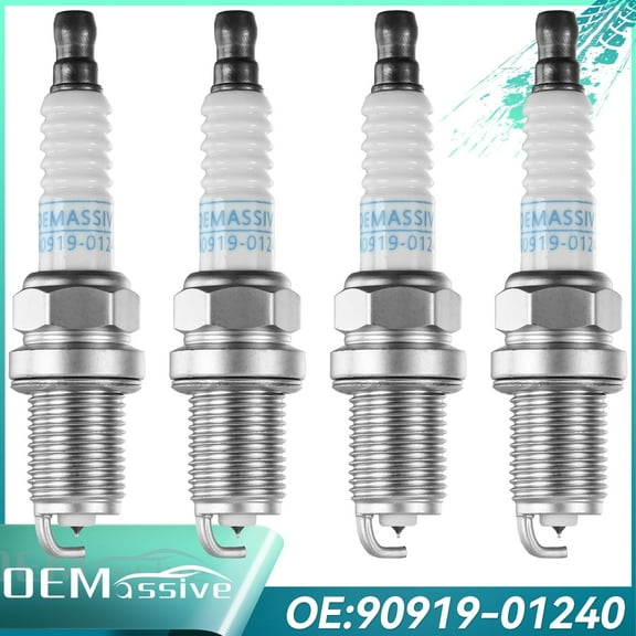 OEMASSIVE 4PCS  Iridium Spark Plugs For Hyundai Toyota Corolla Matrix Prius 90919-01240