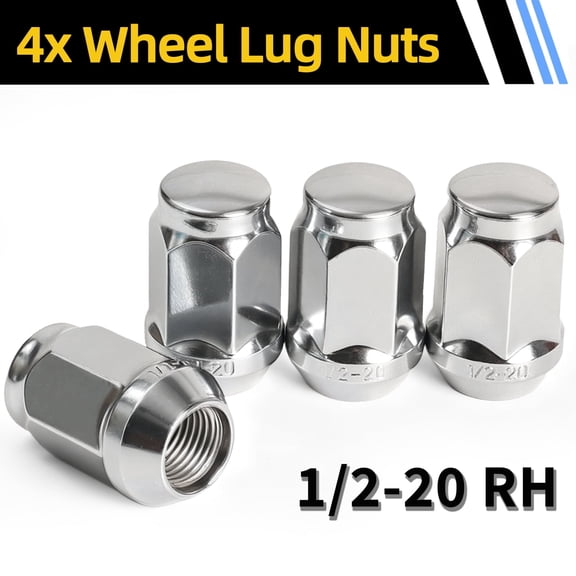 OEMASSIVE 4x Acorn Wheel Lug Nuts Thread 1/2-20 35mm for Ford Explorer Jeep Grand Cherokee