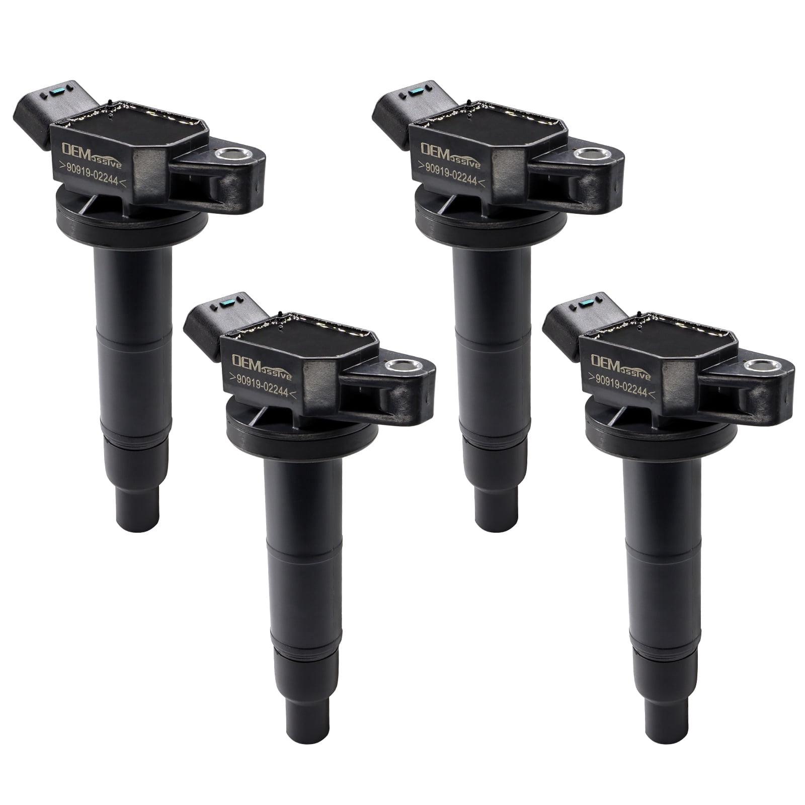 OEMASSIVE 4pcs Car Ignition Coils For Toyota Camry Corolla Highlander 90919-02244 673-1307