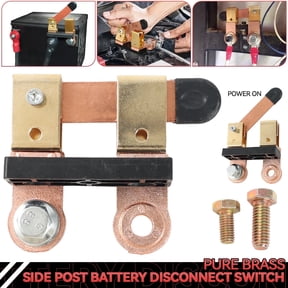 OEMASSIVE Car Battery Disconnect Knife Blade Switch Side Post Heavy Duty Shut off 12/24V