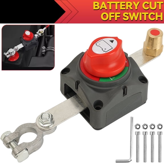 OEMASSIVE Car Battery Switch Isolator Terminal 12V - 48V Quick Cut-off Disconnect Master
