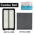 OEMASSIVE Car Engine Cabin Pollen Air Filter Set for Hyundai Santa Cruz