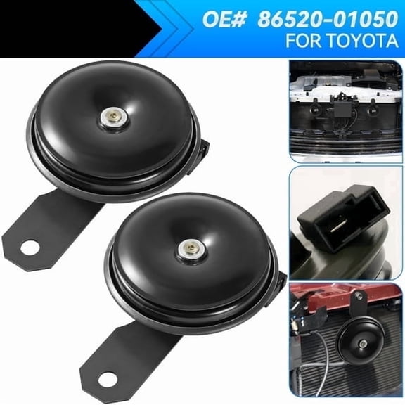 OEMASSIVE Car Air Horn Disc Waterproof Set For Toyota 4 Runner RAV4 Matrix Aygo Lexus CT