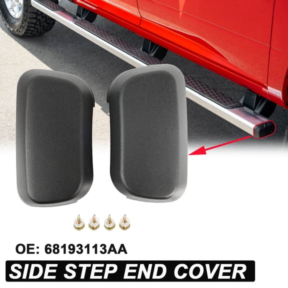 OEMASSIVE Crew Cab Side Step End Caps for DODGE RAM 1500 2500 3500 4500 5500 2013-2024