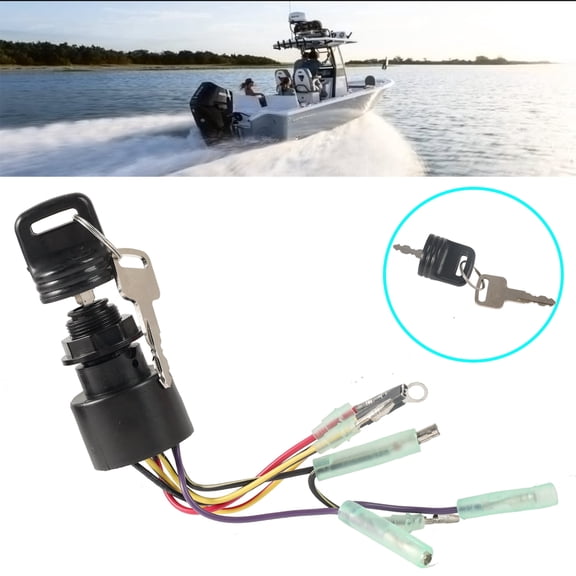 OEMASSIVE Ignition Switch W/Keys 87-17009A5 A2 For Mercury Outboard 3-Pos 6-Wire Sierra