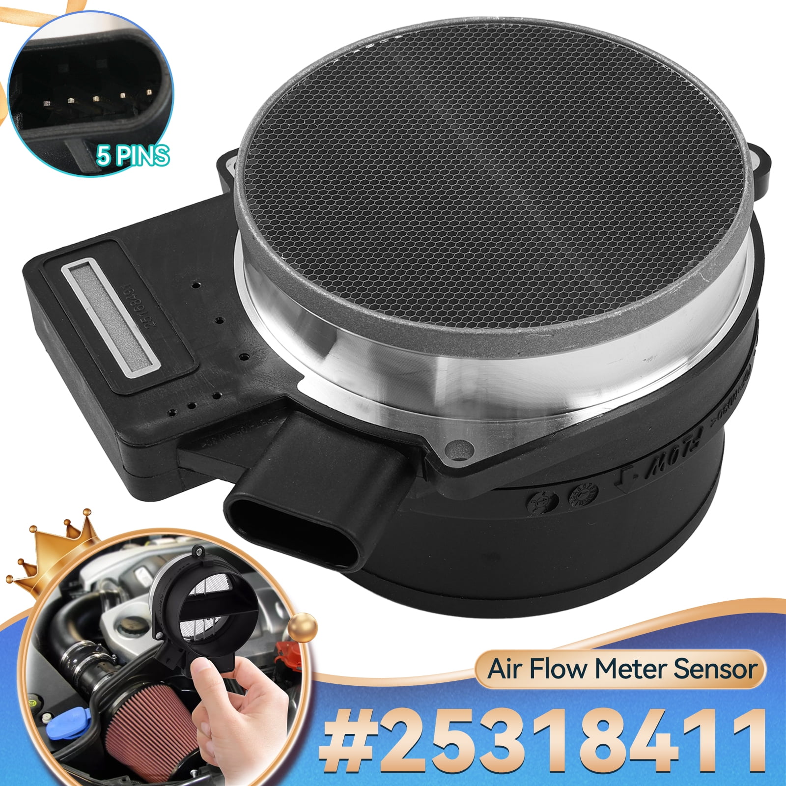 OEMASSIVE Mass Air Flow Sensor MAF Meter for Chevy Silverado Corvette ...