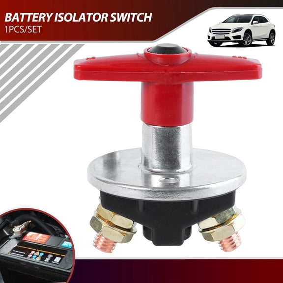 OEMASSIVE Universal 12V/24V Battery Isolator Switch Cut off Kill Switch Car Boat Van Truck