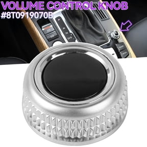 OEMASSIVE Volume Silver Control Button Knob Fits for Audi A4 S4 RS4 A5 S5 RS5 Q5 8T0919070B