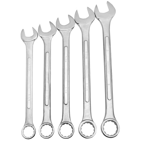 OEMTools 5 Piece SAE Jumbo Combination Wrench Set (1-1/2" – 2")