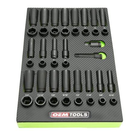 OEMTOOLS 23983 42 Piece 3/8 Inch Master Impact Set
