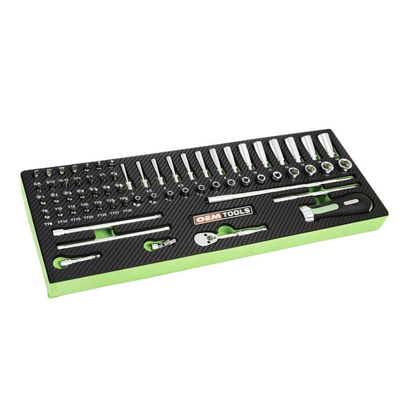 OEMTOOLS 23997 64 Piece 1/4" Drive Socket Mechanic's Set