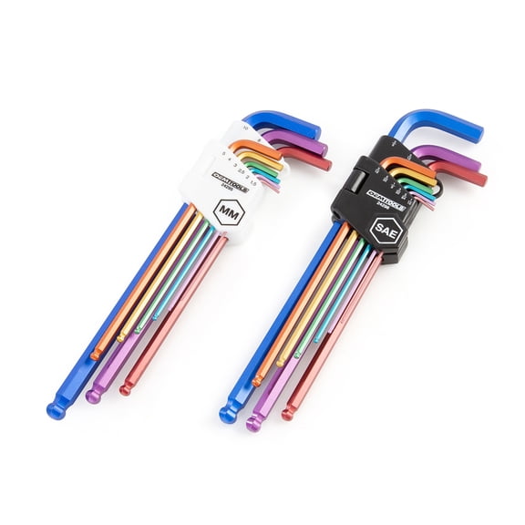 OEMTOOLS 24298 18 Piece Hex Key Set (Metric and SAE)