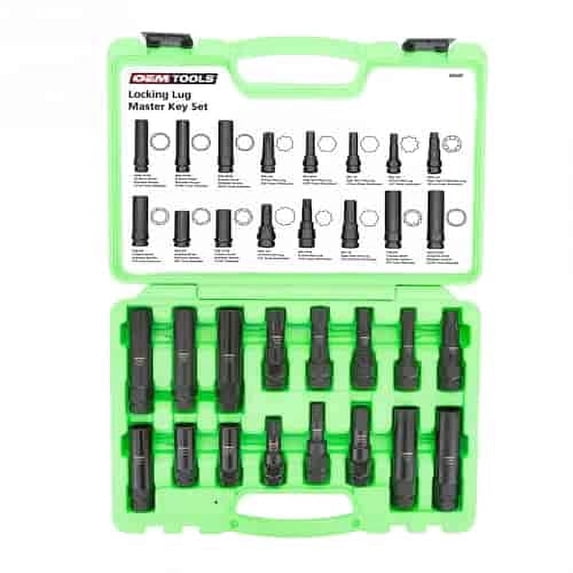 OEMTools 16 Piece Locking Lug Master Key Set