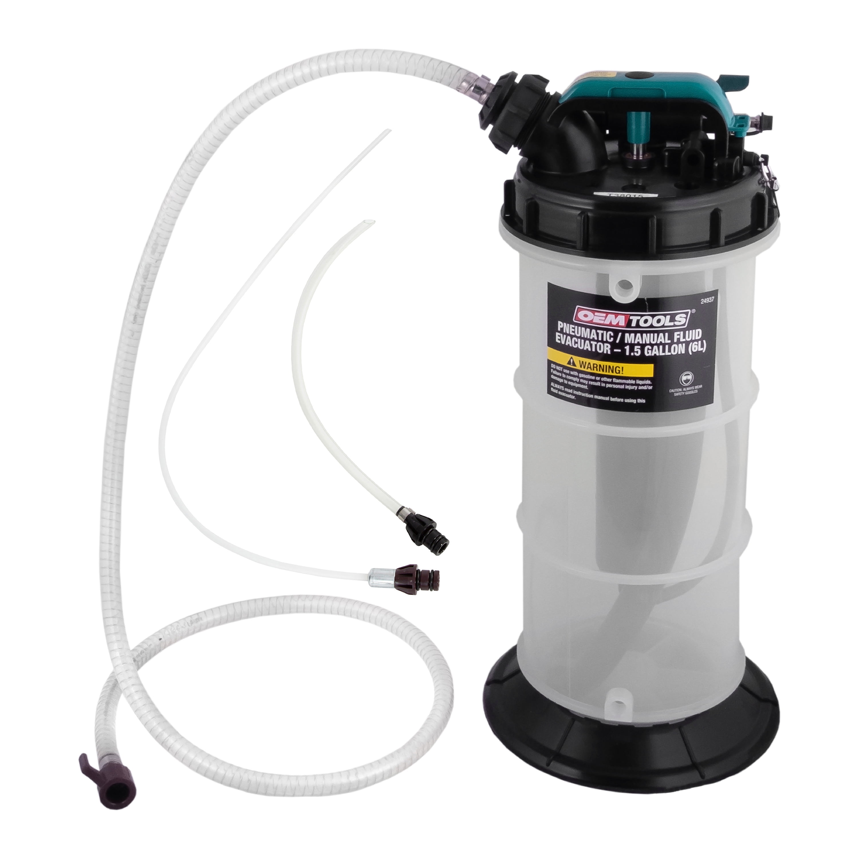 OEMTOOLS 24937 Pneumatic/Manual Fluid Extractor 1.5 Gallon (6L)