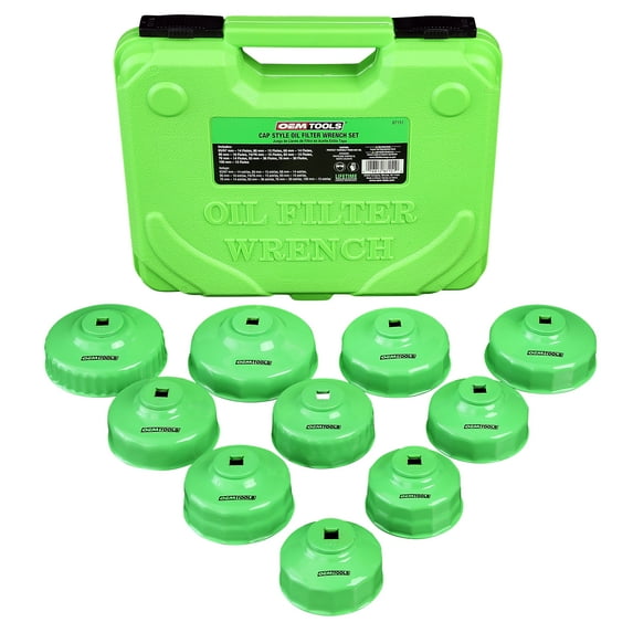 OEMTOOLS 87151 3/8" 10 Piece Metric Cap Wrench Set