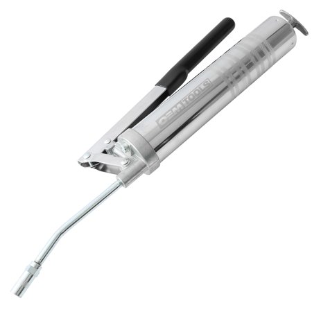 OEMTOOLS 87202 Heavy Duty Dual Pressure Lever Action Grease Gun, 6" Grease Coupler, Grease Gun Kit, Manual Grease Guns, Heavy Duty Cordless Grease Gun
