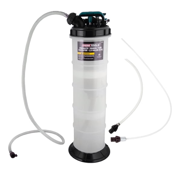 OEMTOOLS Pneumatic/Manual Fluid Extractor 2.5 Gallon (9.5L)