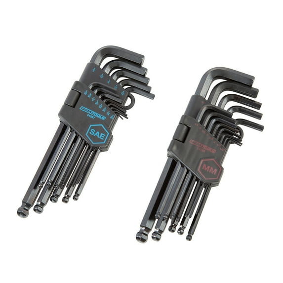 OEMTools 26 Piece SAE and Metric Hex Key Set