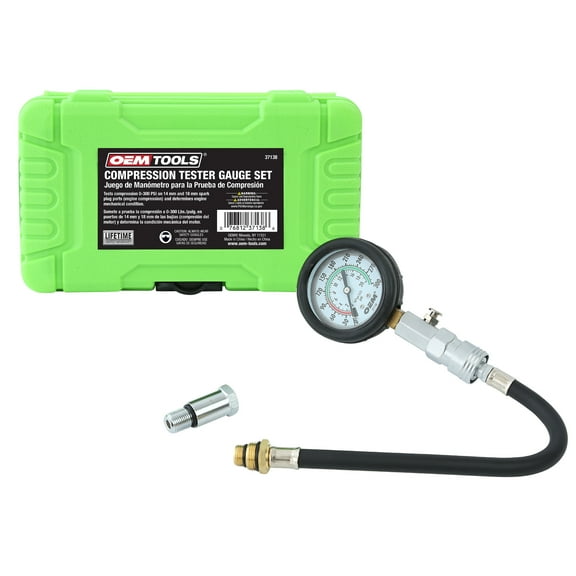 OEMTools Engine Compression Tester Gauge Set with Flexible Hose