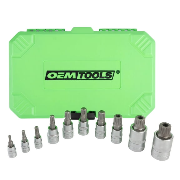 OEMTools Long Triple Square Bit Socket, 10 Piece Set
