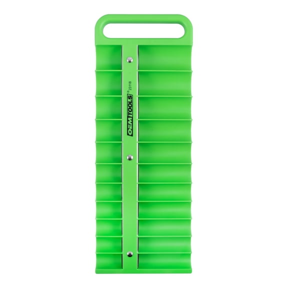OEMTools Portable Magnetic Socket Organizer 1/2" Drive, Green