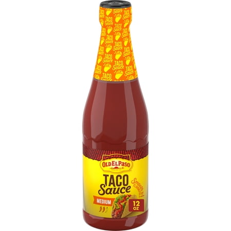 Old El Paso Taco and Enchilada Sauce, Medium, Meal Prep, 12 oz