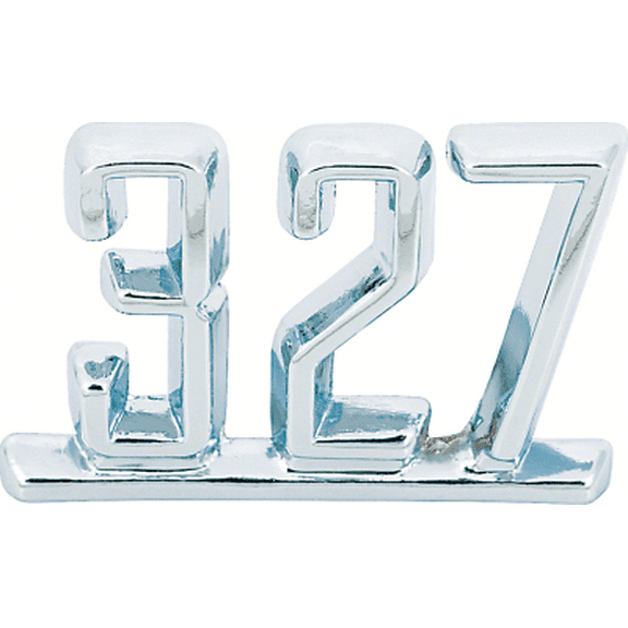 OER "327" Front Fender Emblem 1965-1967 Nova Camaro Corvette Impala Chevelle