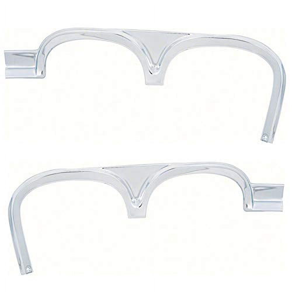 1966 All Makes All Models Parts | B6601 | 1966 Impala, Bel Air, Biscayne, Caprice; Front Headlight Eyebrow Moldings; RH & LH; Pair | Classic Industries 1966 All Makes All Models Parts | B6601 | 1966 Impala, Bel Air, Biscayne, Caprice; Front Headlight Eyebrow Moldings; RH & LH; Pair | Classic Industries