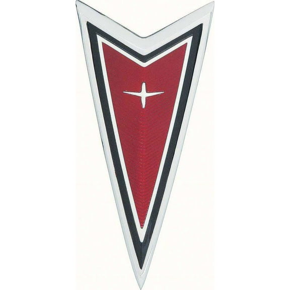 OER 499724 1977-1981 Pontiac Firebird Red Front End Crest "Arrowhead" Emblem