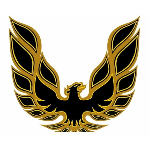 OER 7.2" Gold Rear Spoiler Bird Crest Decal 1973-1978 Firebird Trans AM