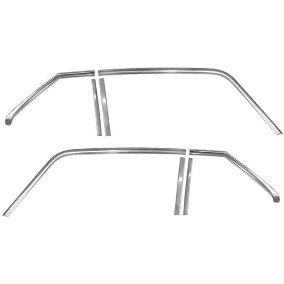 OER B10014 68-72 Nova Window Frame Molding Set,2 Door,8 Piece Set