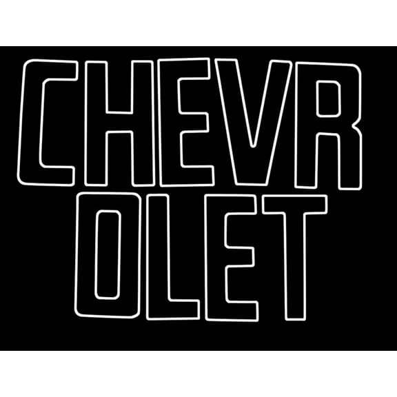 OER Black Tailgate Letter Decal Set 1958-1966 Chevy Fleetside Pickup Truck