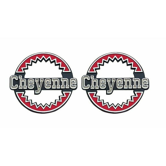 OER Cheyenne Quarter Panel Emblem Set 1973-1979 Chevy K5 Cheyenne Blazer