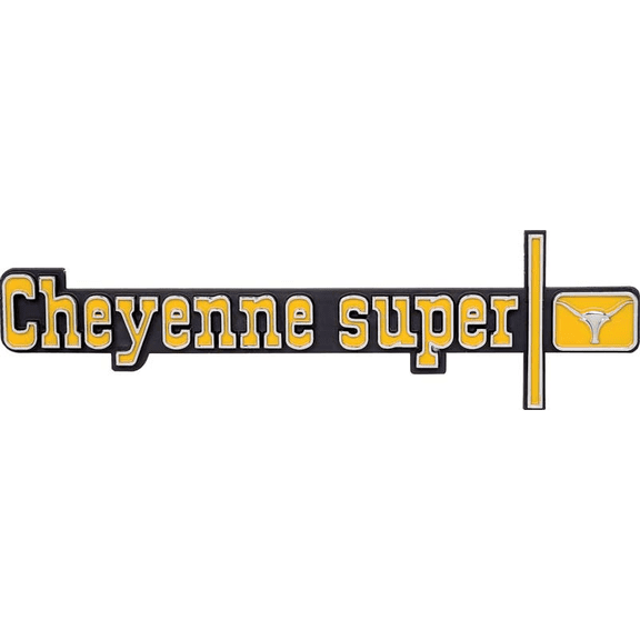 OER "Cheyenne Super" Dash Panel Emblem 1973-1974 Chevy Pickup Trucks