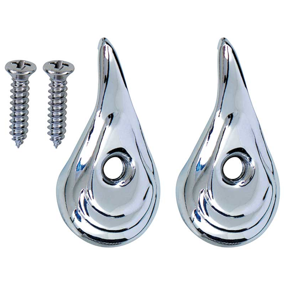 OER Chrome Interior Coat Hanger Hook Set For Buick Chevy and Oldsmobile