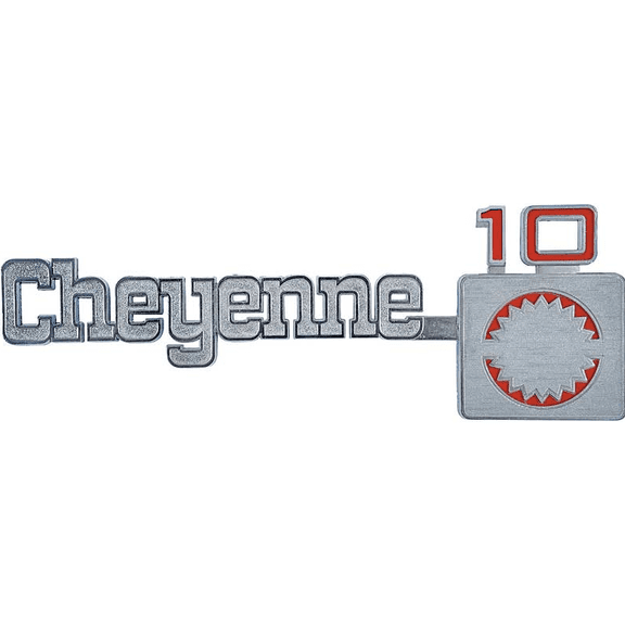 OER Front Fender "Cheyenne 10" Emblem 1975-1980 Chevy Pickup Trucks