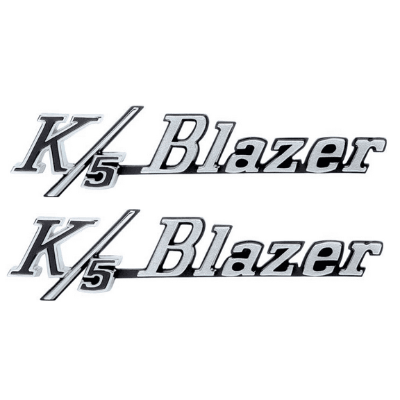 OER Front Fender "K5 Blazer" Emblem Set For 1969-1972 Chevy Blazer Models