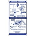 thumbnail image 1 of OER Inner Trunk Lid Spare Jacking Instructions Decal 1967 Pontiac Firebird Coupe, 1 of 1