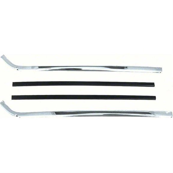 OER K1039 67-69 Camaro Quarter Window Vertical Chrome Moldings